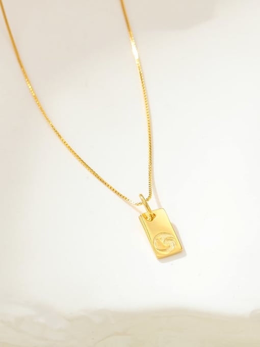 NS1081 Golden [Chicken] 925 Sterling Silver Zodiac Minimalist Necklace